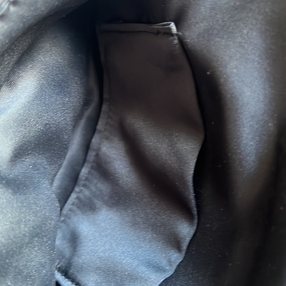 VINTAGE Delill Black Beaded Satin Envelope Clutch Evening Purse - Picture 9 of 11